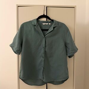 Uniqlo Teal Collared Shirt